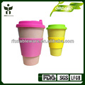 eco-friendly bamboo mug with lid